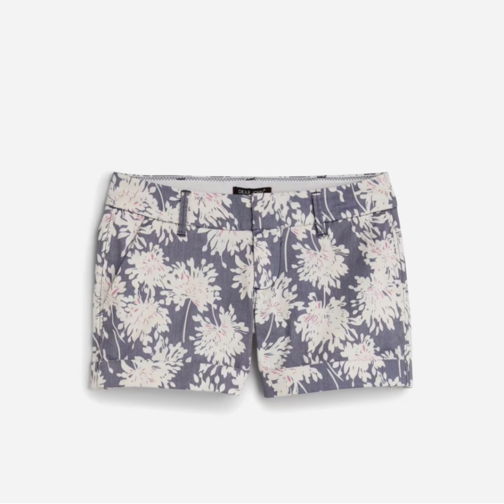Dear John- Finnegan roll cuff floral print shorts             Size 8, inseam 4”